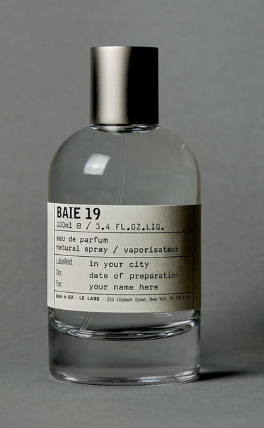 Le LABO BAIE 19
eau de parfum 100 ML
