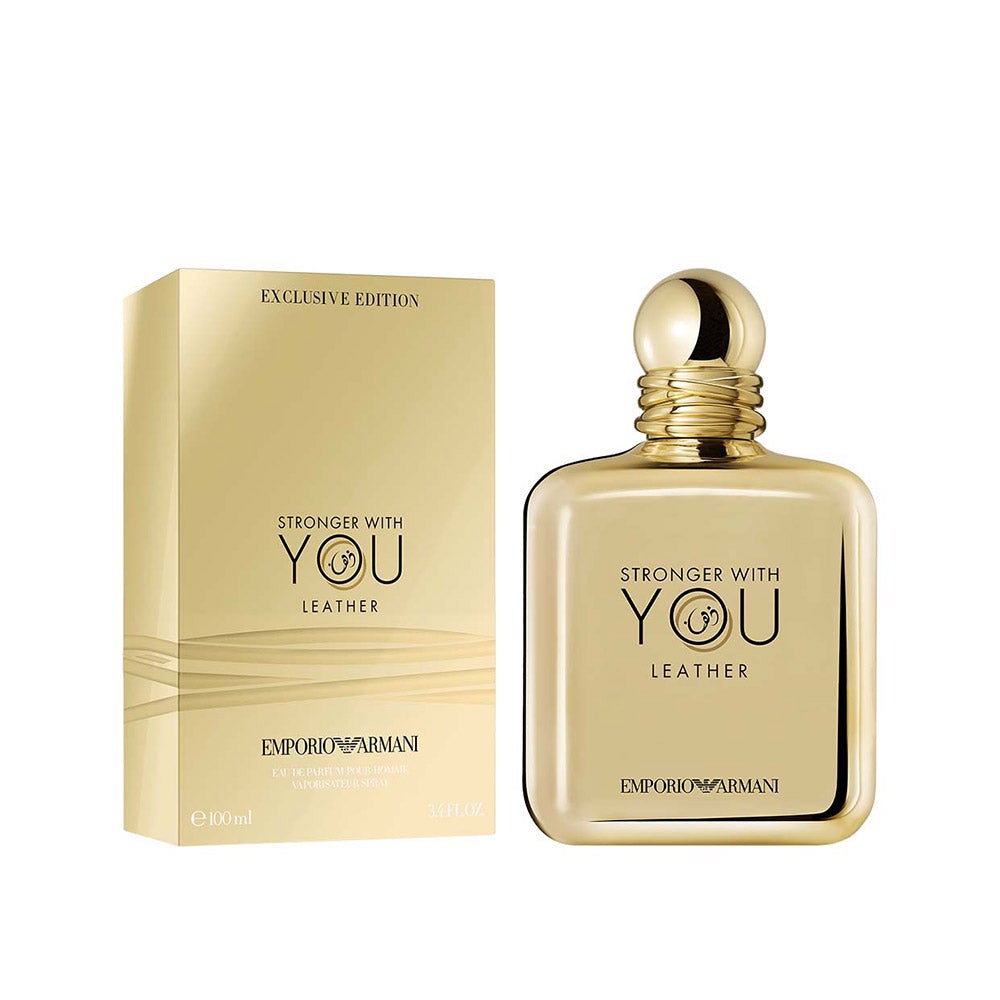 EMPORIO ARMANI STRONGER WITH YOU LEATHER EDP 100ML - Niche Gallery